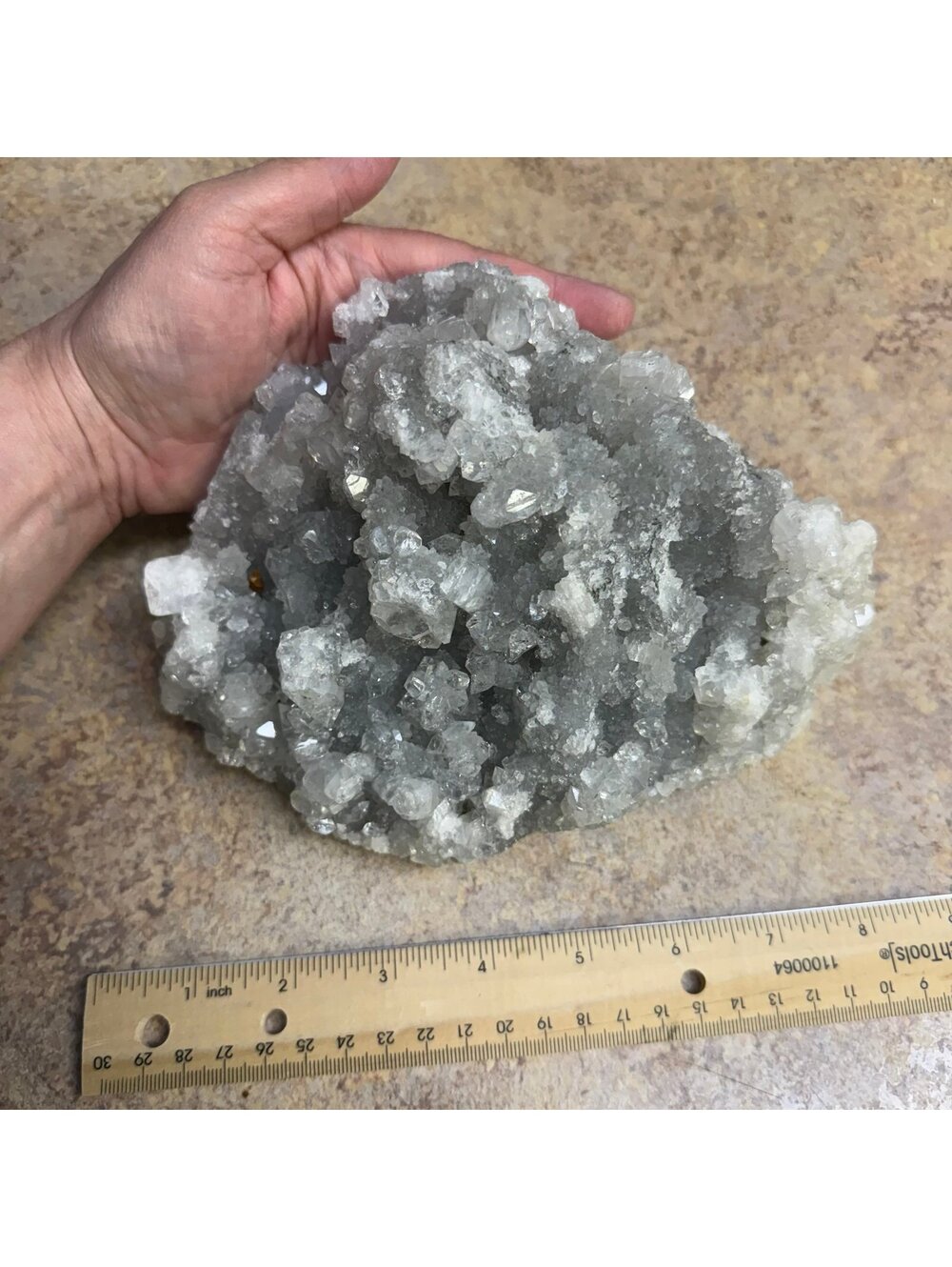 Large Natural Calcite Quartz Crystal Cluster Raw Mineral Specimen